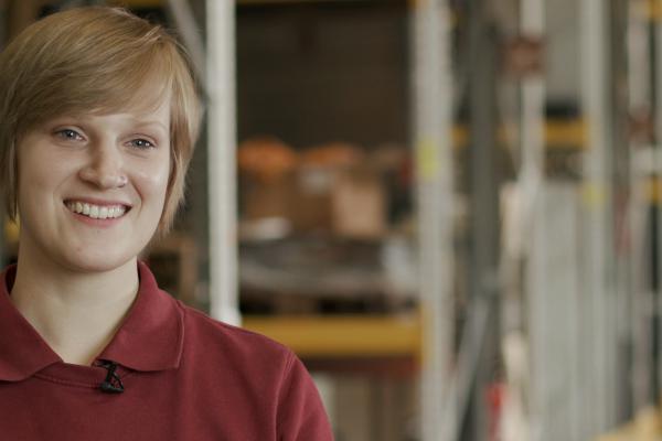 Interview mit Antonia Heinrich, Auszubildende zur Fachkraft für Lagerlogistik